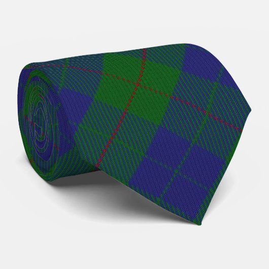 Clan Barclay Letter B Monogram Hunting Tartan Stropdas (Opgerold)