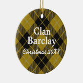 Clan Barclay Scottish Dress Tartan Keramisch Ornament (Rechts)