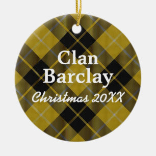 Clan Barclay Scottish Dress Tartan Keramisch Ornament