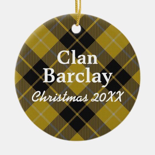 Clan Barclay Scottish Dress Tartan Keramisch Ornament (Voorkant)