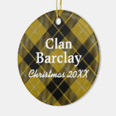 Clan Barclay Scottish Dress Tartan Keramisch Ornament (Links)