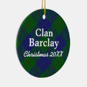 Clan Barclay Scottish Hunting Tartan Keramisch Ornament (Rechts)