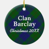 Clan Barclay Scottish Hunting Tartan Keramisch Ornament (Achterkant)