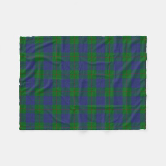 Clan Barclay Tartan Fleece Deken (Voorkant (Horizontaal))