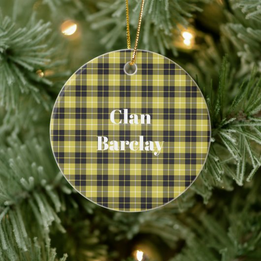 Clan Barclay Tartan Keramisch Ornament (Boom)
