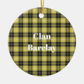Clan Barclay Tartan Keramisch Ornament (Voorkant)