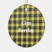 Clan Barclay Tartan Keramisch Ornament (Links)
