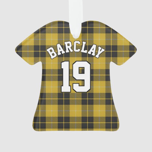 Clan Barclay Tartan KerstJersey Ornament (achterkant)