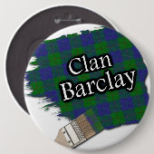 Clan Barclay Tartan Paint Brush Ronde Button 6,0 Cm (Voorkant /achterkant)