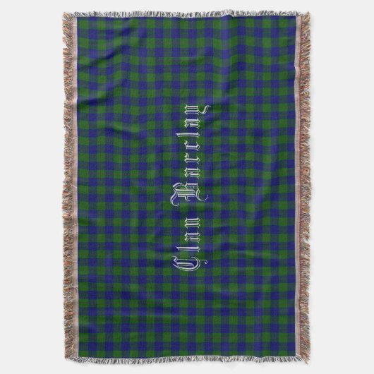 Clan Barclay Tartan Throw Blanket Deken (Voorkant Verticaal)