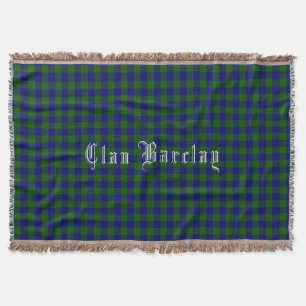 Clan Barclay Tartan Throw Blanket Deken