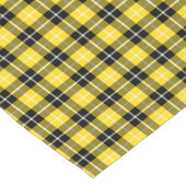 Clan Barclay Yellow en Black Scottish Tartan Korte Tafelloper (Hoek)