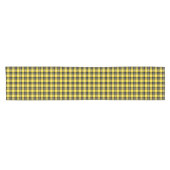 Clan Barclay Yellow en Black Scottish Tartan Korte Tafelloper (Horizontaal)