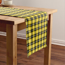 Clan Barclay Yellow en Black Scottish Tartan