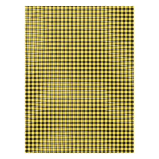 Clan Barclay Yellow en Black Scottish Tartan Tafelkleed (Voorkant)