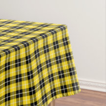 Clan Barclay Yellow en Black Scottish Tartan