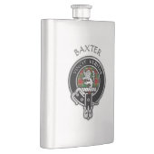 Clan Baxter Crest & Tartan Flask Flacon (Rechts)