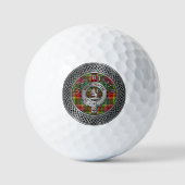 Clan Baxter Crest & Tartan Knot Golfballen (Voorkant)