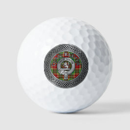 Clan Baxter Crest & Tartan Knot Golfballen