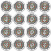 Clan Baxter Crest & Tartan Knot Sticker (Voorkant)