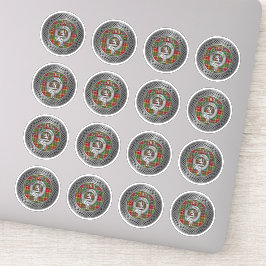 Clan Baxter Crest & Tartan Knot Sticker