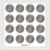 Clan Baxter Crest & Tartan Knot Sticker (Vel)