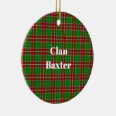 Clan Baxter Modern Tartan Keramisch Ornament (Rechts)