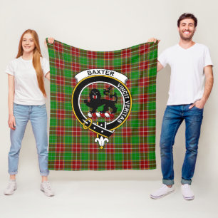 Clan Baxter Modern Tartan Schotlandse ruit Fleece Deken
