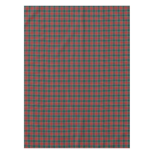 Clan Baxter Tartan Bos Groen en Rood Plaid Tafelkleed (Voorkant)