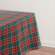 Clan Baxter Tartan Bos Groen en Rood Plaid