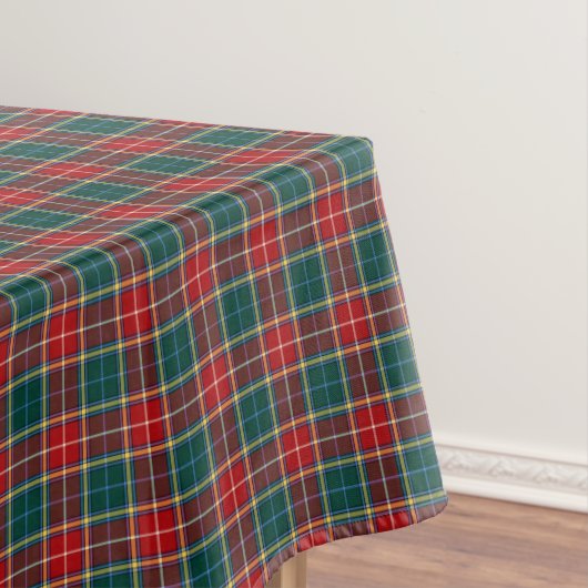 Clan Baxter Tartan Bos Groen en Rood Plaid Tafelkleed (Voorbeeld)