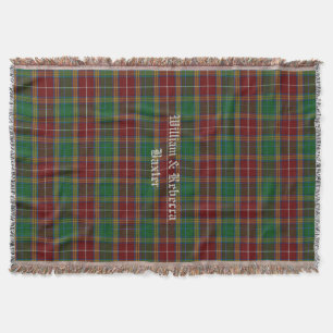 Clan Baxter Tartan Geplaveid Aangepaste Drijvende  Deken