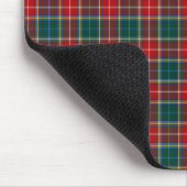 Clan Baxter Tartan Rood en Bos Groen Plaid Muismat (Hoek)