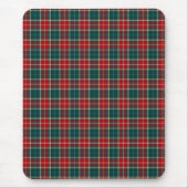 Clan Baxter Tartan Rood en Bos Groen Plaid Muismat (Voorkant)