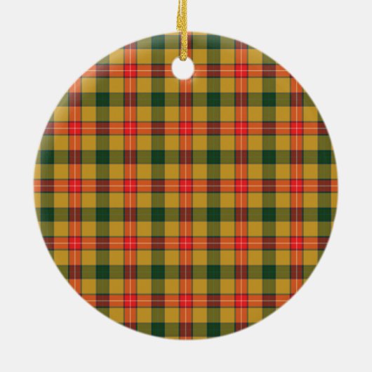 Clan Baxter Tartan wordt Keramisch Ornament (Achterkant)