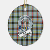 Clan Bell Badge Tartan Pset Keramisch Ornament (Links)