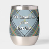 Clan Bell Crest boven Tartan (Achterkant)