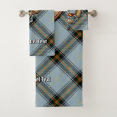 Clan Bell Crest boven Tartan Bad Handdoek (Insitu)