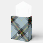 Clan Bell Crest boven Tartan Bedankdoosjes (Geopend)