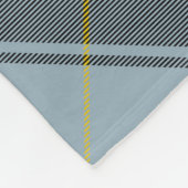 Clan Bell Crest boven Tartan Fleece Deken (Hoek)