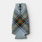 Clan Bell Crest boven Tartan Flesjeskoeler (Achterkant)