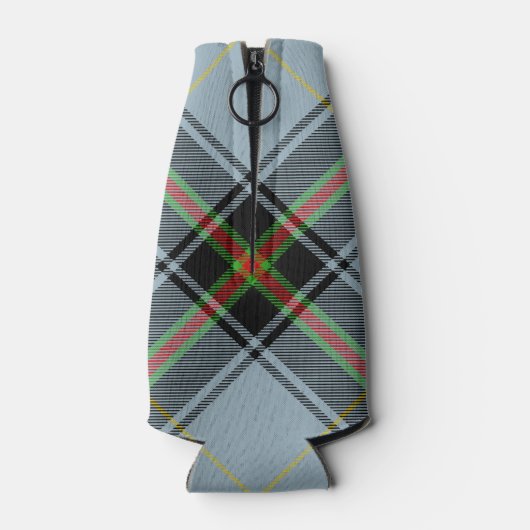 Clan Bell Crest boven Tartan Flesjeskoeler (Achterkant)