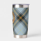 Clan Bell Crest boven Tartan Geïsoleerde Drinkbeker (Links)