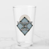 Clan Bell Crest boven Tartan Glas (Achterkant)