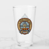 Clan Bell Crest boven Tartan Glas (Voorkant)