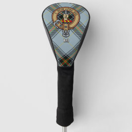 Clan Bell Crest boven Tartan Golfheadcover
