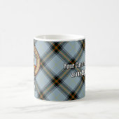 Clan Bell Crest boven Tartan Koffiemok (Center)