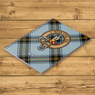 Clan Bell Crest boven Tartan Notitieboek