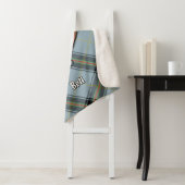 Clan Bell Crest boven Tartan Sherpa Deken (In situ)