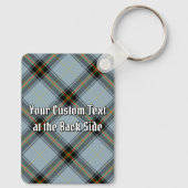 Clan Bell Crest boven Tartan Sleutelhanger (Achterkant)